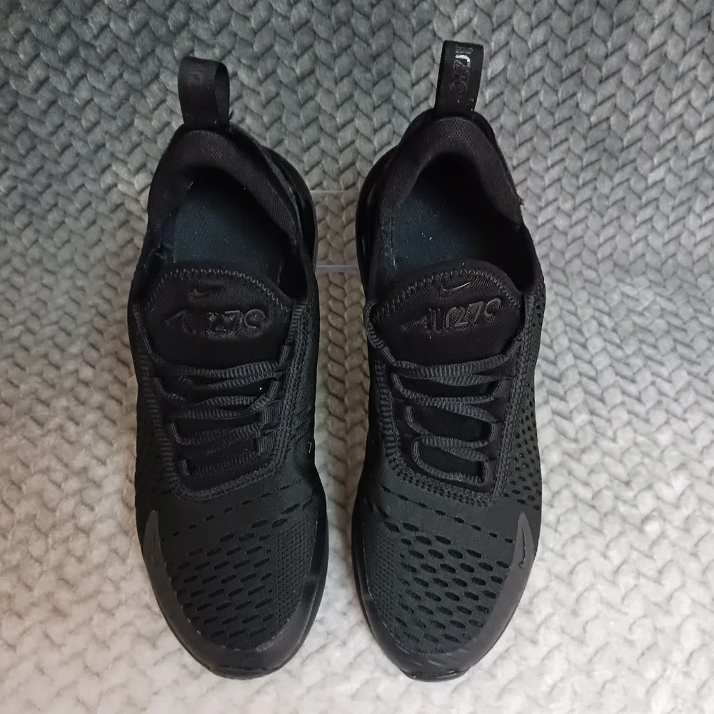 Nike Air Max 270 Black GS Walking Running Sneakers Shoes Size 6Y Women's 7.5